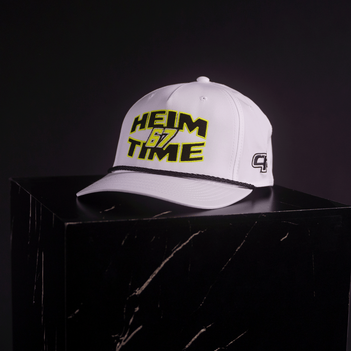 Heim Time Snapback Hat (White) – Corey Heim