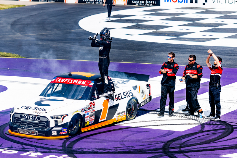 Heim Holds Off Teammate for Michigan Truck Series Win